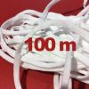 100 Meter - Soft Gummiband 5mm - weiß
