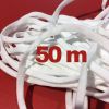 50 Meter - Soft Gummiband 5mm - weiß