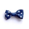 Schleife Pünktchen 30mm - dunkelblau