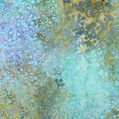 Viskose Batik Shell - Türkis