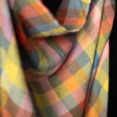 Merchant & Mills Linen Festival Checks - Pink