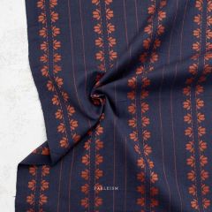 Fableism Deco Stripe - Navy/Spice