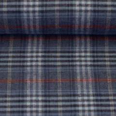 Flanell Karo Carter - Hellblau/Rot