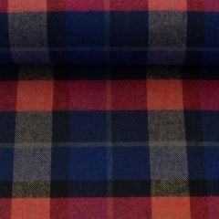 Flanell Karo Luca - Blau/Rot