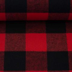 Flanell Karo Lumberjack Groß - Schwarz/Rot