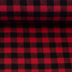 Flanell Karo Lumberjack Klein - Schwarz/Rot