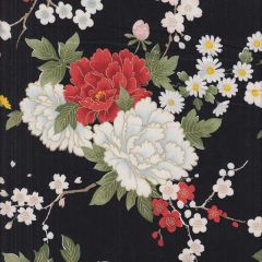 Flower Nomi - Schwarz / Golddruck