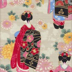 Geisha Walk - Creme / Golddruck