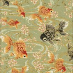 Golden Koi - Hellgrün / Golddruck