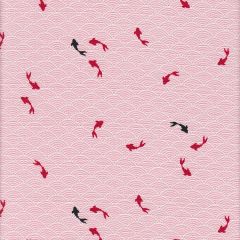 Happy Wave Fish - Rosa/Rot/Schwarz
