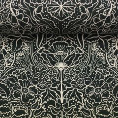 Jersey Autumn Damask by Bienvenido - Schwarz
