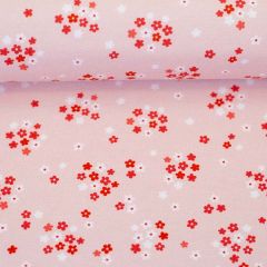 Jersey Blümelein - Rosa