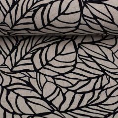 Leinen Viskose Leaves - Natur