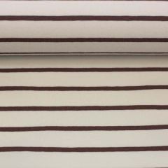 Jersey Nice Stripe - Offwhite/Peppercorn