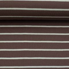 Jersey Nice Stripe - Peppercorn/Offwhite