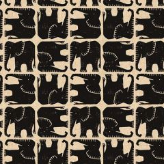 Rising Sun Jolly Elephant Canvas Leinen - Creme/Schwarz