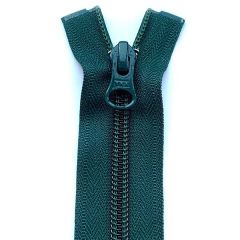 YKK Reißverschluss teilbar, Kunststoffspirale Natulon® - Dunkelgrün - 55cm