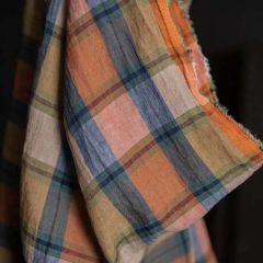 Merchant & Mills Smoked Bergamot Linen - Blue/Orange
