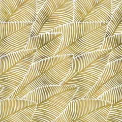 Cloud 9 Wachstuch Golden Tropival Leaves - Ocker