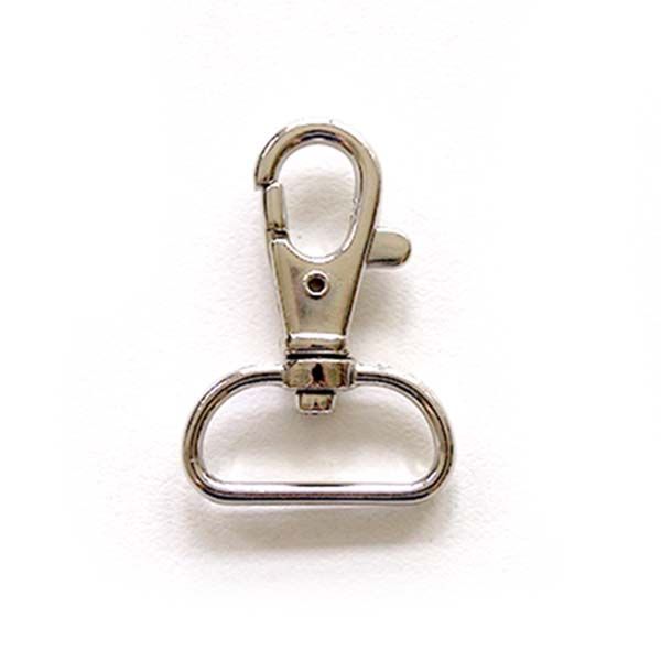 Karabiner klein 1,3cm - Silber glänzend - Frau Tulpe Stoffe