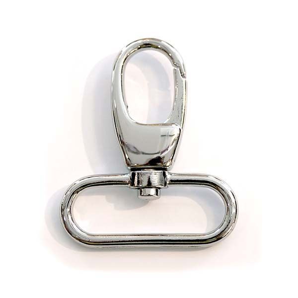 Karabiner klein 1,3cm - Silber glänzend - Frau Tulpe Stoffe