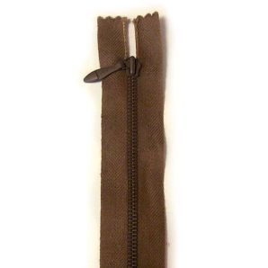 Reißverschluss 12cm - Braun