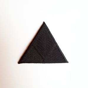 Aufbügler großes Dreieck - schwarz