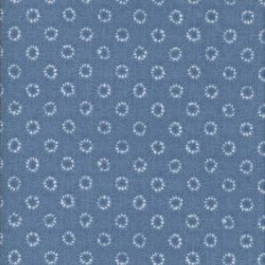 Batik Shibori Circles - Hellblau
