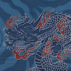 Reststück Big Dragon - Blau