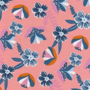 Bio Jersey Blumenglück - Pfirsich