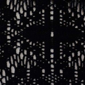 Baumwoll Stickerei Boho Lace - Schwarz