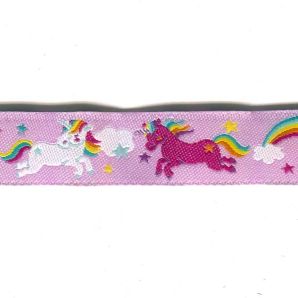 Webband Einhorn 14mm - Rosa
