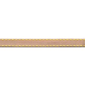 Ripsband gestrichelt 9mm - Gelb