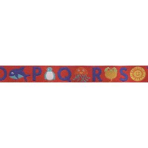 Webband ABC byGraziela 12mm - Rot
