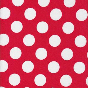 Reststück Candy Dots - Rot/Weiß