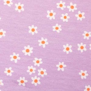 Jersey Blümchen Choose Happy - Flieder Käselotti