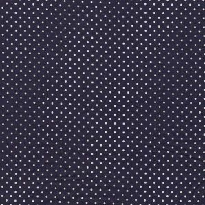 Popeline Classic Dot - Marineblau/Weiß