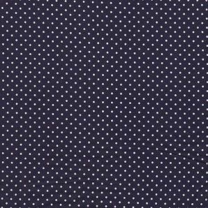 Popeline Classic Dot - Marineblau/Weiß