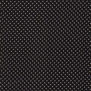 Popeline Classic Dot - Schwarz/Weiß