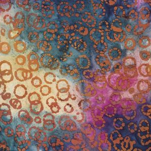 Cotton Batik Jambi - Petrol/violett