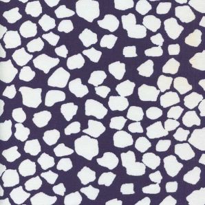 Reststück Viskose Dots - Blau/Weiß