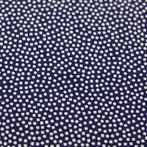 Popeline Dotty - Marine/Weiß