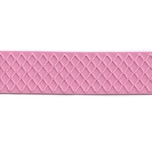 Gummiband Strukturiert 40mm - Rosa