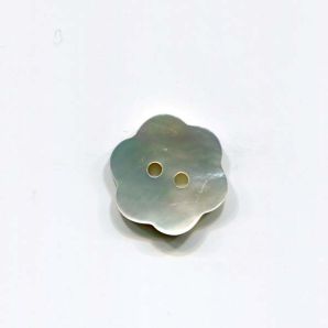 Perlmuttknopf 2-Loch Blume 18mm 