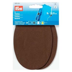 Flicken Nappaleder-Imitat - Braun