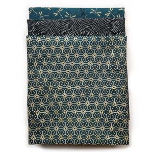 Fat Quarter Set - Traditional - Petrol