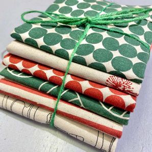 Fat Quarter Set - Weihnachten Natural