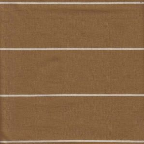 French Terry Streifen schmal - Ocker/Creme