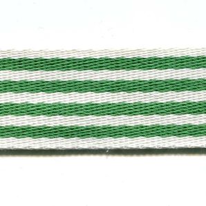 Gurtband Streifen 38mm - Grün/Creme