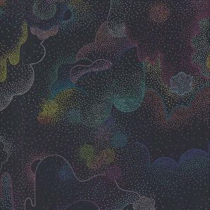 Reststück Gradient Auras - Quiltrückseite 108" - Onyx